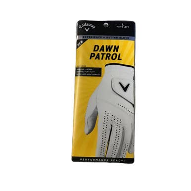 New Callaway Dawn Patrol Mens Golf Glove White Lg 11730-s000068926