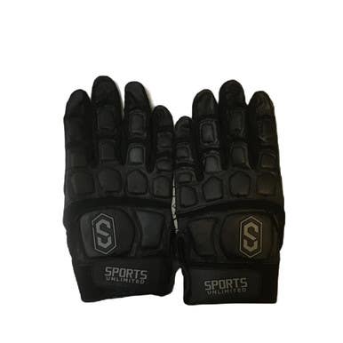 Used Sports Unlimited Football Gloves Black Lg 11730-s000071794
