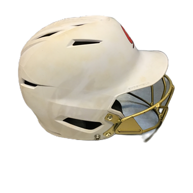 Used Evoshield Xvt 2.0 Matte Batting Helmet With Facemask White S M 11730-s000069916