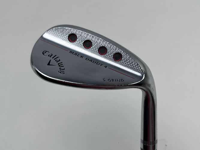 Callaway Mack Daddy 4 Chrome Sand Wedge SW 56* 10S SteelFiber i80 Reg RH -1''