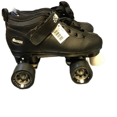 Used Chicago Skates Bullet Quad Men's Speed Roller Skates Black Senior 5 11730-s000071623