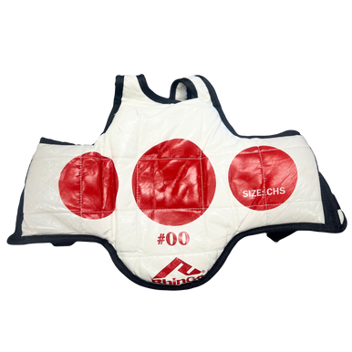 Used Martial Arts Chest Guard White Junior 11730-s000026202