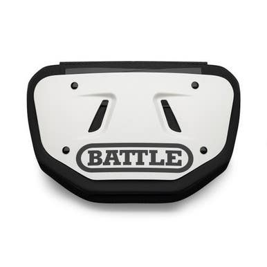 New Battle Sports Back Plate White Black Adult 11730-bat7ac000001