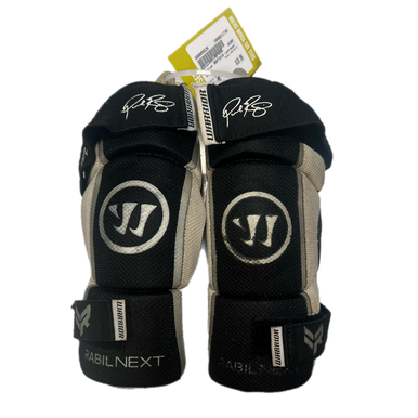 Used Warrior Rnxtap16 Lacrosse Arm Pads Guards White Md 11730-s000059225