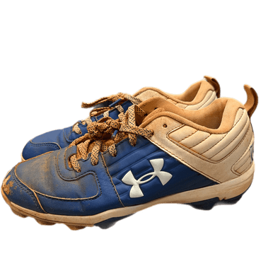 Used Under Armour 3022072-400 Bb Sb Cleats Royal Blue Junior 05 11730-s000059608