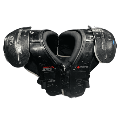 Used Rawlings Srg Combat Fb Shoulder Pads Black Sm 11730-s000060998