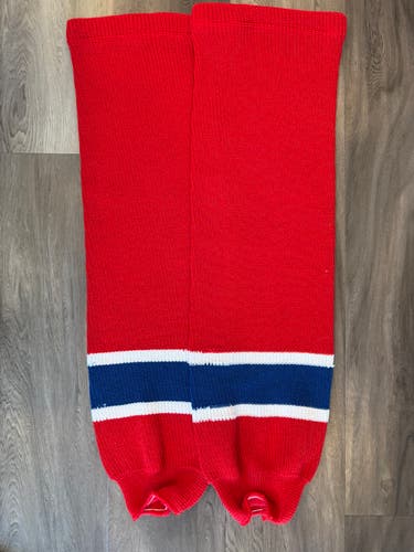 Montreal Canadiens Red Senior Large Athletic Knit Socks (New)