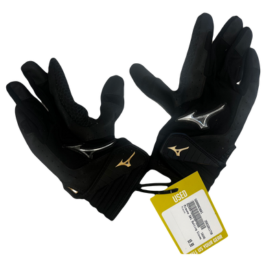 Used Mizuno Gw1 Batting Gloves - Black - Lg 11730-s000063691