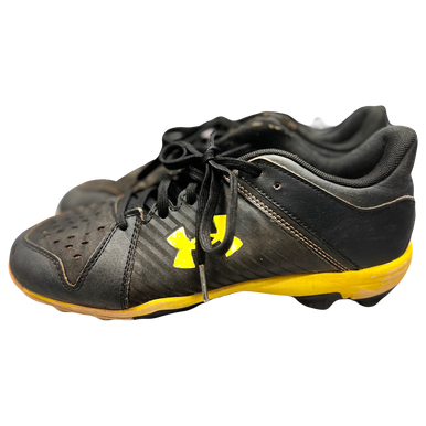 Used Under Armour 3025600-001 Bb Sb Cleats Black Junior 06 11730-s000061579