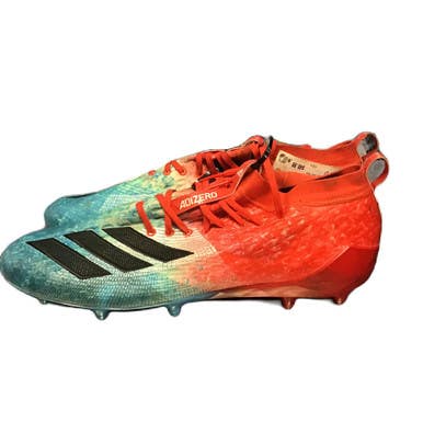 Used Adidas Adizero 8.0 Adult Football Cleats Royal Blue And Red Senior 17 11730-s000066602