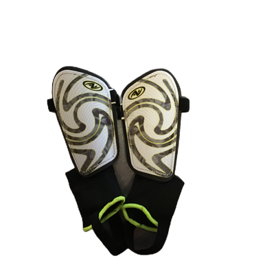 Used Athletics Works Soccer Shin Guards Junior White Md 11730-s000070096