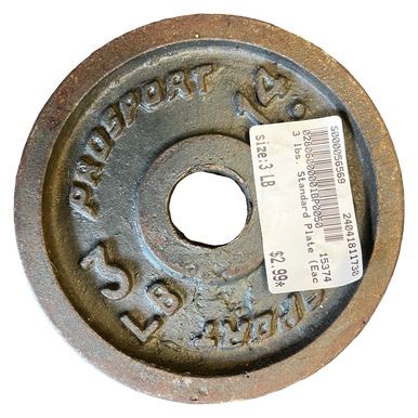 Used Standard Plate (each) 3 Lb 11730-s000056569