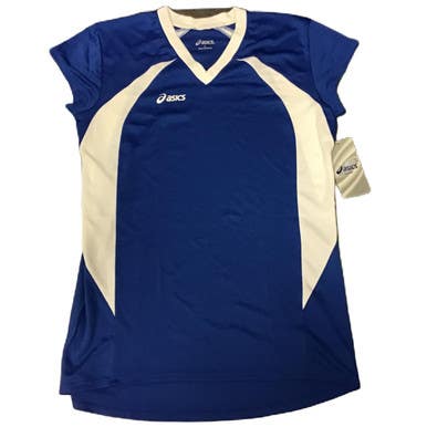 Used Asics Large Adult Volleyball Top Royal Blue 11730-s000051594