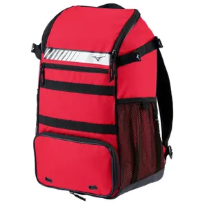 MIZUNO ORGANIZER BASEBALL BACKPACK - Red/Black