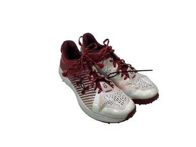 Used Under Armour Charged Turf Cleats Bb Sb Cleats Cardinal And White Senior 13 11347-s000269250