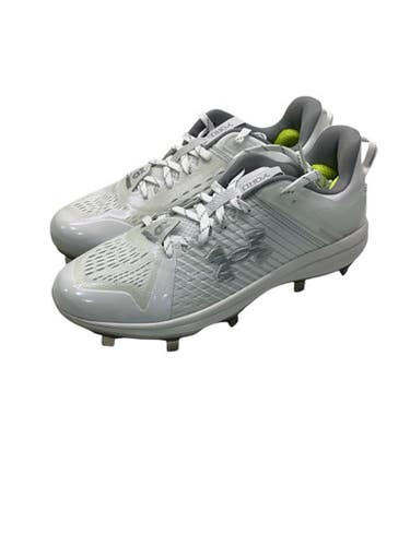 Used Under Armour Brand New Yard Low Mt Metal Bb Sb Cleats White Senior 6.5 11347-s000237364