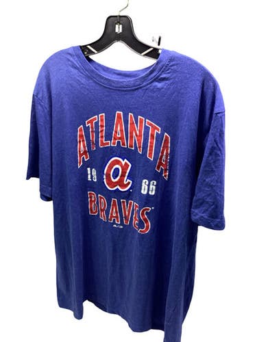 Used Majestic Atlanta Braves Shortsleeve Shirt S.s. Spirit Wear M Royal Blue Xl 11347-s000266774