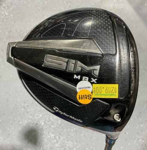 TaylorMade SIM MAX 9 Driver 45.5" BAZOOKA JMAX Stiff Flex Graphite MRH USED