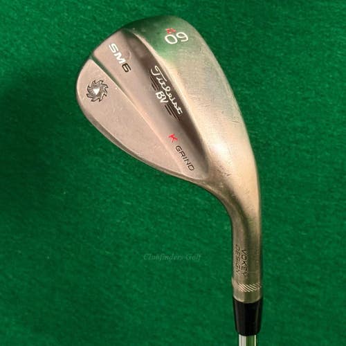 Titleist Vokey SM6 Nickel 60-12K 60 Lob Wedge Vokey Design Steel Wedge Flex