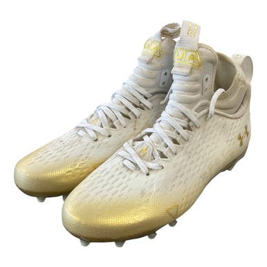 Used Under Armour Spotlight Lux Mc 2.0 Lax Cleats Mens White Senior 8.5 11450-s000521880
