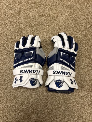 Under Armour Engage Monmouth University pro stock Lacrosse Gloves (Used)