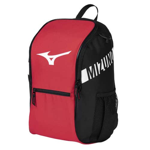 MIZUNO ORGANIZER BASEBALL BACKPACK - Red/Black