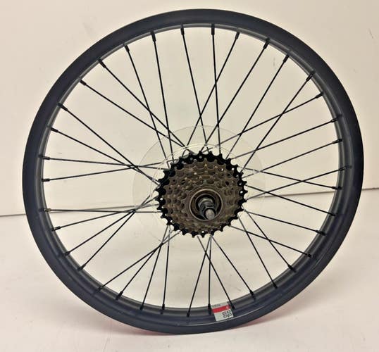 REI CO-OP 6-Speed Disc Brake Bolt-On Aluminum 20" Kids Mtn Bike Rear Wheel GREAT