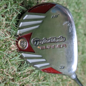 Men's TaylorMade 2007 Burner Steel Right Handed Fairway Wood Senior Flex 3 Wood Graphite Shaft 43.0"