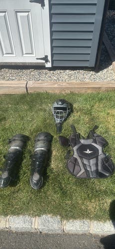 Black/Gray All Star System 7 Catcher's Set (Used)