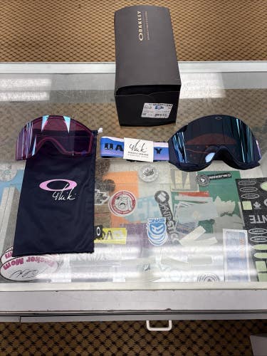 Oakley Flow Scape AF M Mikaela Shiffrin Signature Snow Goggles + Extra Lens NEW