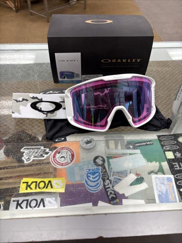 Oakley Line Miner White Camo 25/26 Przim Iced Iridium NEW