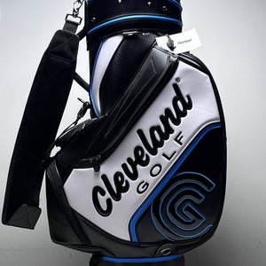 Cleveland CG Tour Staff Bag Black Blue 6-Way Divide Single Strap Golf Bag
