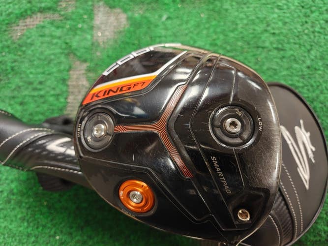 Cobra King F7 9.5 Degree Adjustable Driver Stiff Flex Pro 60 w Headcover