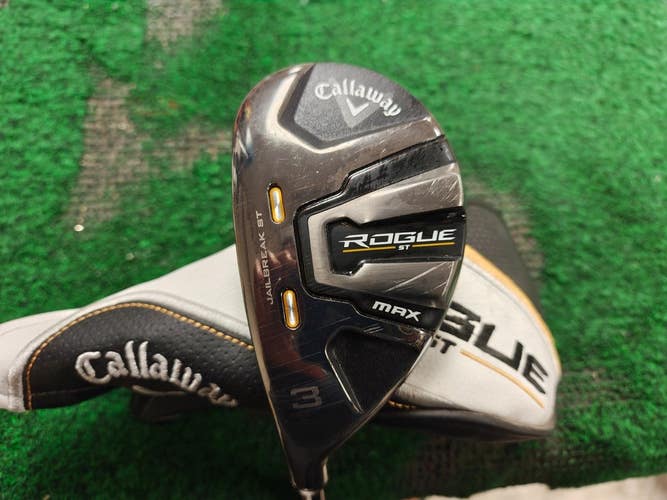 Callaway Rogue ST Max 3 Hybrid 3H Stiff Flex Left Handed LH w Headcover