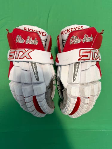 STX Surgeon RZR2 Lacrosse Gloves | 13" | The Ohio State University Team Issued