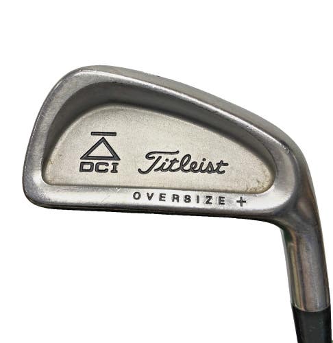 Titleist DCI Black Oversize + 6 Iron Men's RH Tri Spec Stiff Steel 37" New Grip