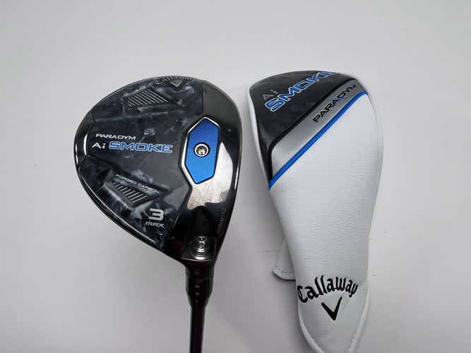 Callaway Paradym Ai Smoke Max 3 Fairway Wood 15* Denali Blue 6.0 60g Stiff RH HC