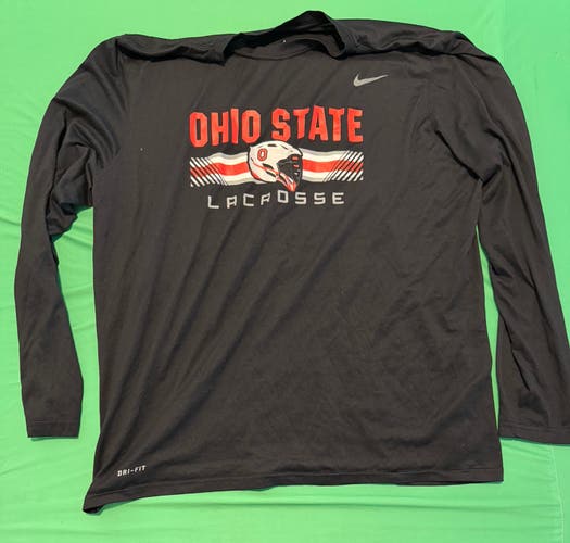 The Ohio State University Lacrosse Team Issued Nike Long-Sleeved Shirt | XXL