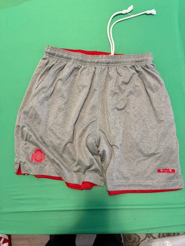 The Ohio State University Lacrosse Team Issued Lebron Nike Shorts | Reversable | Large