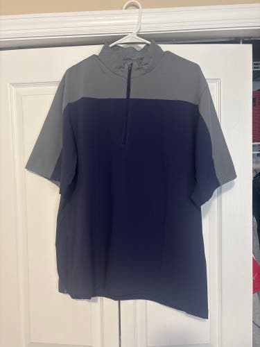 Mizuno Navy Blue BP Windbreaker Top (New)