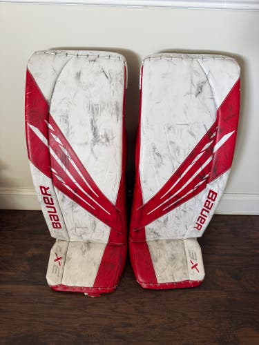 Large Bauer Vapor 3X Goalie Leg Pads (Used)