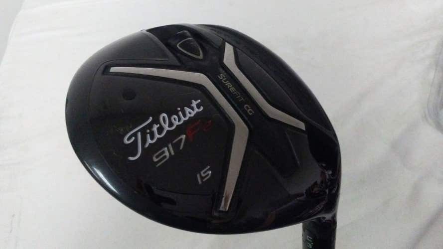 Titleist 917 F2 Wood 15* (Fujikura Speeder Pro, X-STIFF) 3w Fairway Golf Club