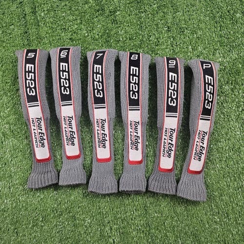 Tour Edge E523 Ironwood Iron Hybrid Headcover Head Covers Set 5-PW Gray