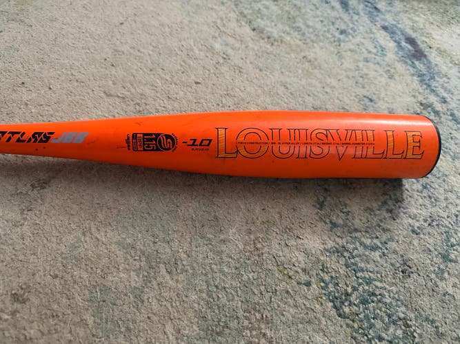 Louisville Slugger Atlas Alloy USSSA Certified Bat (-10) Alloy 17 oz 27" (Used)