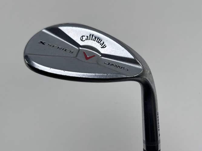Callaway X Series Jaws Chrome Wedge 58* 13 Bounce X Series Wedge Steel Mens RH