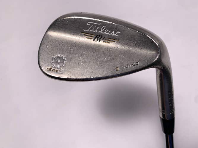 Titleist Vokey SM5 Gold Nickel Wedge 56* 10 Bounce S-Grind Wedge Steel Mens RH