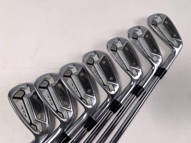 Callaway Apex TCB 21 Iron Set 4-PW DG X100 Tour Issue Extra Stiff Steel Mens RH