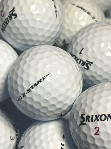12 Near Mint AAAA White Srixon Z-Star Used Golf Balls...Z-Star X & XV included