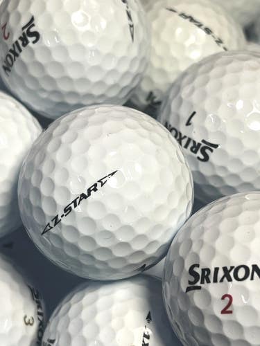 24 Near Mint AAAA White Srixon Z-Star Used Golf Balls...Z-Star X & XV included