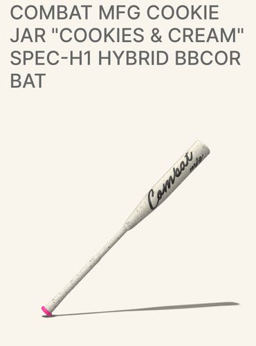 Combat 2026 Spec H1 Hybrid BBCOR Certified Bat (-3) 30 oz 33" New "Cookies & Cream" Edition